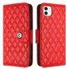 Rhombic Texture Flip Leather Phone Case with Lanyard, For iPhone 11, For iPhone 11 Pro, For iPhone XS / X, For iPhone XR, For iPhone XS Max, For iPhone 8 Plus / 7 Plus / 6s Plus