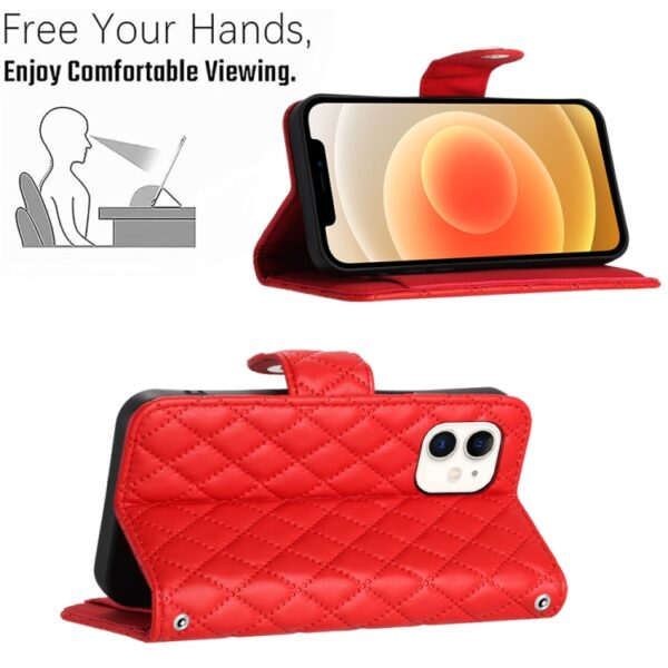 Rhombic Texture Flip Leather Phone Case with Lanyard, For iPhone 11, For iPhone 11 Pro, For iPhone XS / X, For iPhone XR, For iPhone XS Max, For iPhone 8 Plus / 7 Plus / 6s Plus