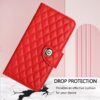 Rhombic Texture Flip Leather Phone Case with Lanyard, For iPhone 16, For iPhone 15 Pro Max, For iPhone 15 Pro, For iPhone 15 Plus, For iPhone 15, For iPhone 14 Plus, For iPhone 14, For iPhone 14 Pro