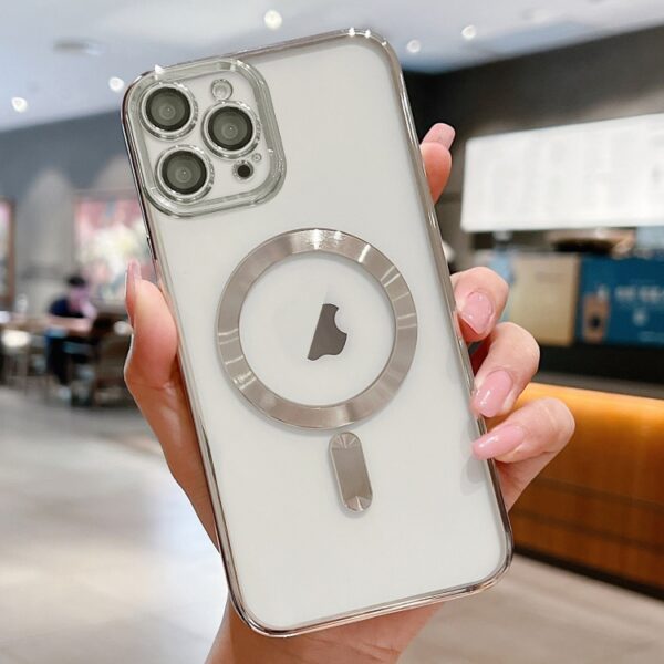 Electroplating MagSafe Phone Case, For iPhone 13 Pro, For iPhone 13, For iPhone 12, For iPhone 12 Pro Max, For iPhone 12 Pro, For iPhone 11 Pro Max
