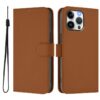 Skin Feel Solid Color Leather Phone Case with Lanyard, For iPhone 14 Pro Max, For iPhone SE 2022 / 2020