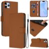 Skin Feel Solid Color Leather Phone Case with Lanyard, For iPhone 11 Pro Max, For iPhone 11