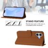 Skin Feel Solid Color Leather Phone Case with Lanyard, For iPhone 17, For iPhone Air