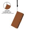 Skin Feel Solid Color Leather Phone Case with Lanyard, For iPhone 17, For iPhone Air