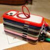 Solid Color Edge Transparency Rotation Holder MagSafe Phone Case with Wrist Strap, For iPhone 14 Pro / 13 Pro, For iPhone 14 Pro Max, For iPhone 13 Pro Max / 12 Pro Max, For iPhone 12 / 12 Pro