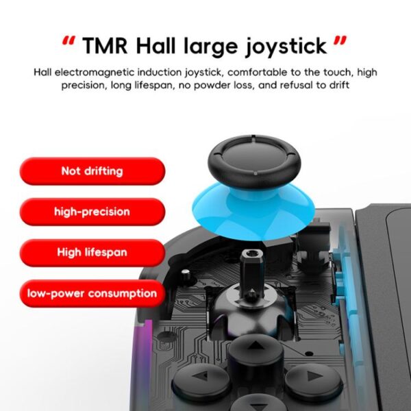 For Nintendo Switch JOY-05 Split Controllers TMR Hall Effect Joysticks, 6-Axis Motion & RGB Lighting