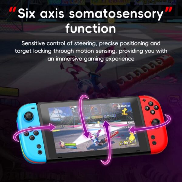 For Nintendo Switch JOY-05 Split Controllers TMR Hall Effect Joysticks, 6-Axis Motion & RGB Lighting