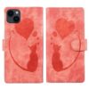Pen Heart Cat Embossed Leather Phone Case, For3 iPhone 14 Plus, For iPhone 14, For iPhone 14 Pro, For iPhone 14 Pro Max, For iPhone 7 / 8 / SE 2022, For iPhone 13 Pro Max, For iPhone 13 Pro, For iPhone 13