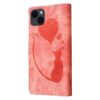 Pen Heart Cat Embossed Leather Phone Case, For3 iPhone 14 Plus, For iPhone 14, For iPhone 14 Pro, For iPhone 14 Pro Max, For iPhone 7 / 8 / SE 2022, For iPhone 13 Pro Max, For iPhone 13 Pro, For iPhone 13