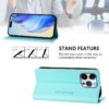 RC01 Dual-Folded Magnetic Suction RFID Leather Phone Case, For iPhone 13 Pro Max, For iPhone 13 Pro, For iPhone 13 mini, For iPhone 12 / 12 Pro, For iPhone 12 Pro Max, For iPhone 12 mini