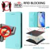 RC01 Dual-Folded Magnetic Suction RFID Leather Phone Case, For iPhone 17 Pro Max, For iPhone 17 Pro, For iPhone 17, For iPhone Air, For iPhone 16e, For iPhone 16 Pro Max