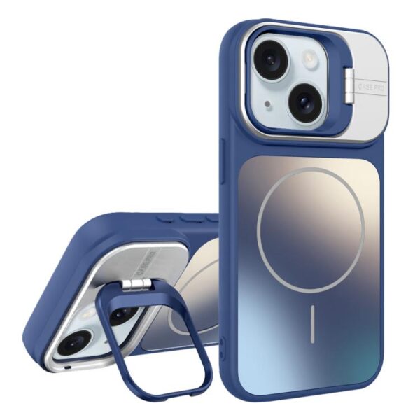 AG Frosted Lens Holder MagSafe Phone Case, For iPhone 15 Plus, For iPhone 15, For iPhone 14 Plus, For iPhone 14, For iPhone 14 Pro, For iPhone 14 Pro Max, For iPhone 13 Pro Max, For iPhone 13 Pro, For iPhone 13