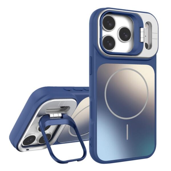 AG Frosted Lens Holder MagSafe Phone Case, For iPhone 17 Pro Max, For iPhone 17 Pro, For iPhone 17, For iPhone 16 Pro Max, For iPhone 16 Pro, For iPhone 16 Plus, For iPhone 16, For iPhone 15 Pro Max, For iPhone 15 Pro