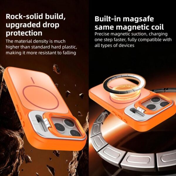 AG Frosted Lens Holder MagSafe Phone Case, For iPhone 12, For iPhone 12 Pro Max, For iPhone 12 Pro, For iPhone 11